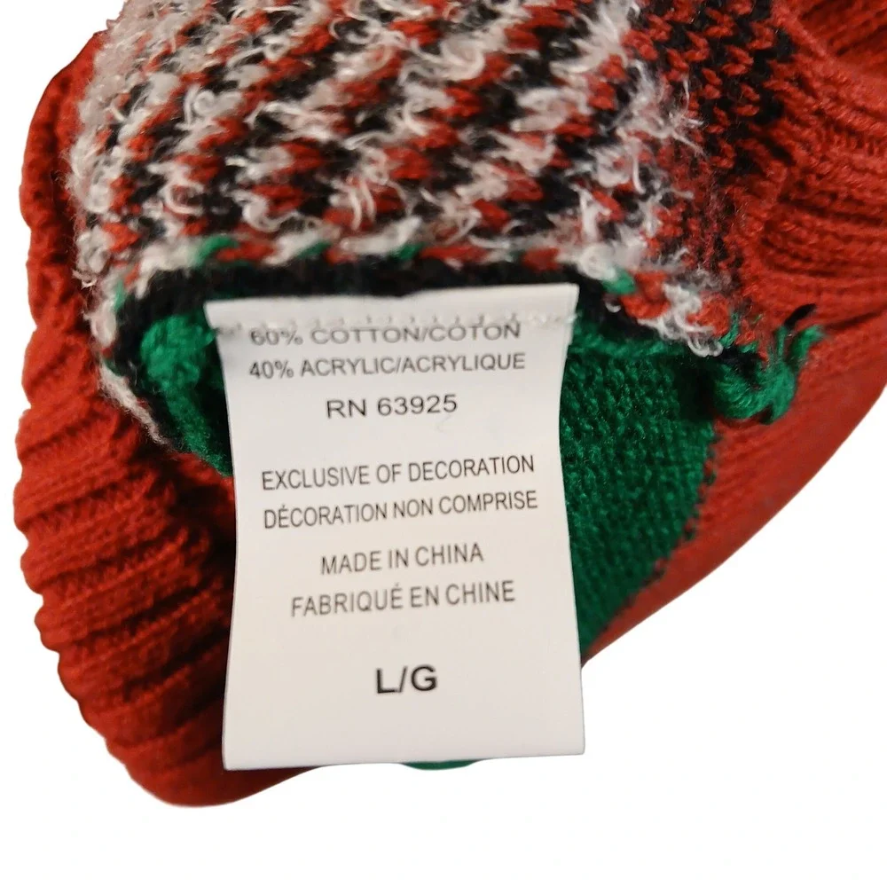 Ugly Christmas Sweater flaws preowned neck