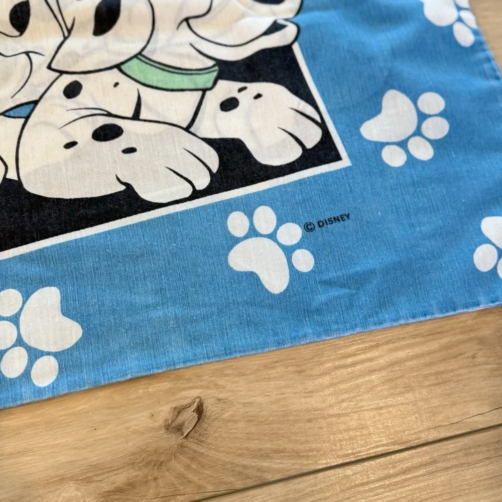 101 Dalmatians Disney Character Standard Pillowcase‎ Double Sided Vintage 90s