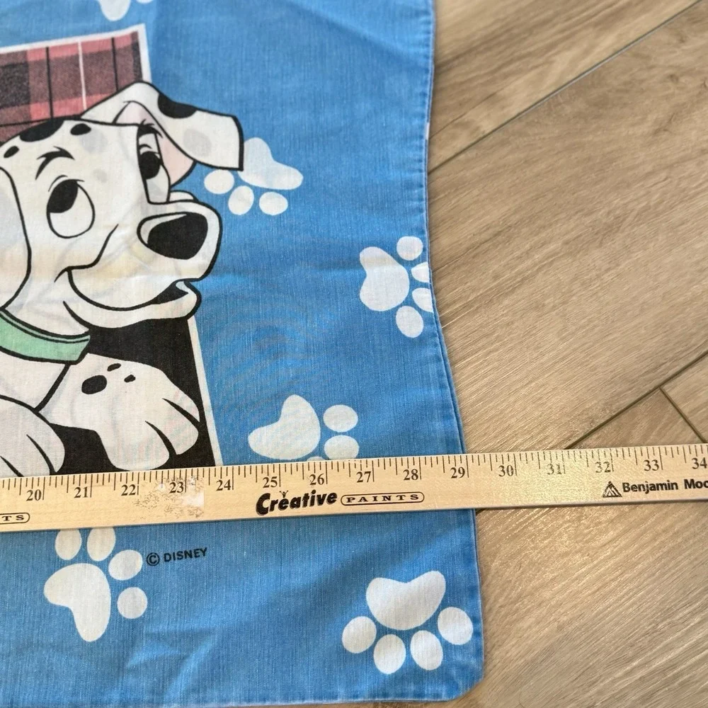 101 Dalmatians Disney Character Standard Pillowcase‎ Double Sided Vintage 90s