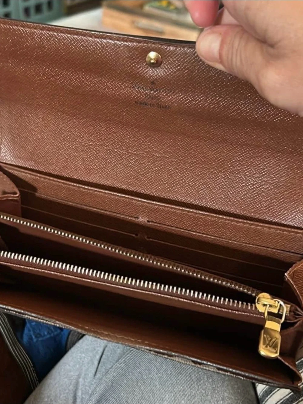 Louis Vuitton Sarah Wallet Brown Monogram